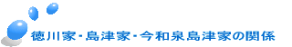 徳川家・島津家・今和泉島津家の関係